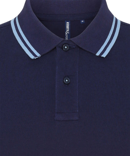 Mens Classic Fit Tipped Polo