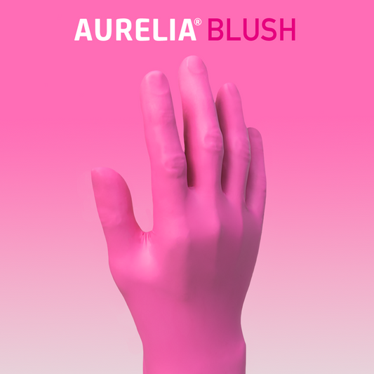 Aurelia® Blush® Nitrile Examination Gloves - Dalton Safety 