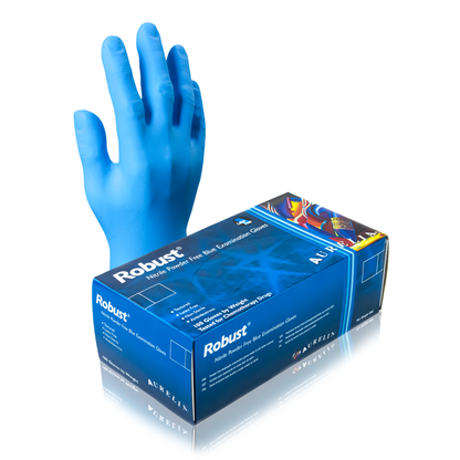 Aurelia® Robust Blue Nitrile Examination Gloves