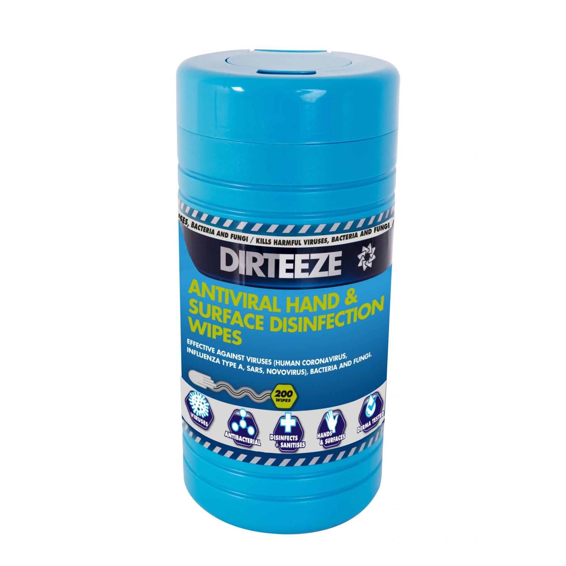 Antiviral Hand & Surface wipes Jumbo tub 200 sheets 20 x 20cm - DaltonSafety