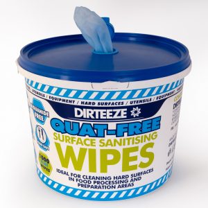 Quat-free surface sanitising wipes Bucket 1000 sheets 20 x 20cm - DaltonSafety