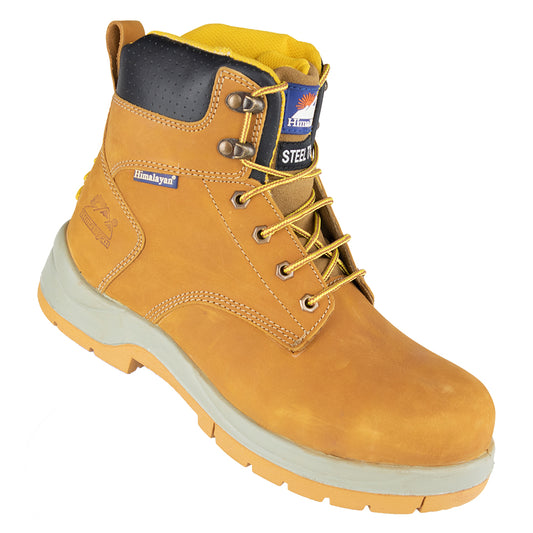 Himalayan Honey Nubuck Steel Toe Cap and Midsole Safety Ankle Boot