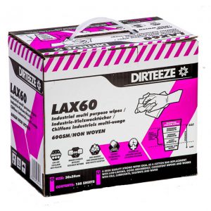 Lax 60 Low Lint Rag Replacement wipes Box 150 sheets 30 x 50cm - DaltonSafety