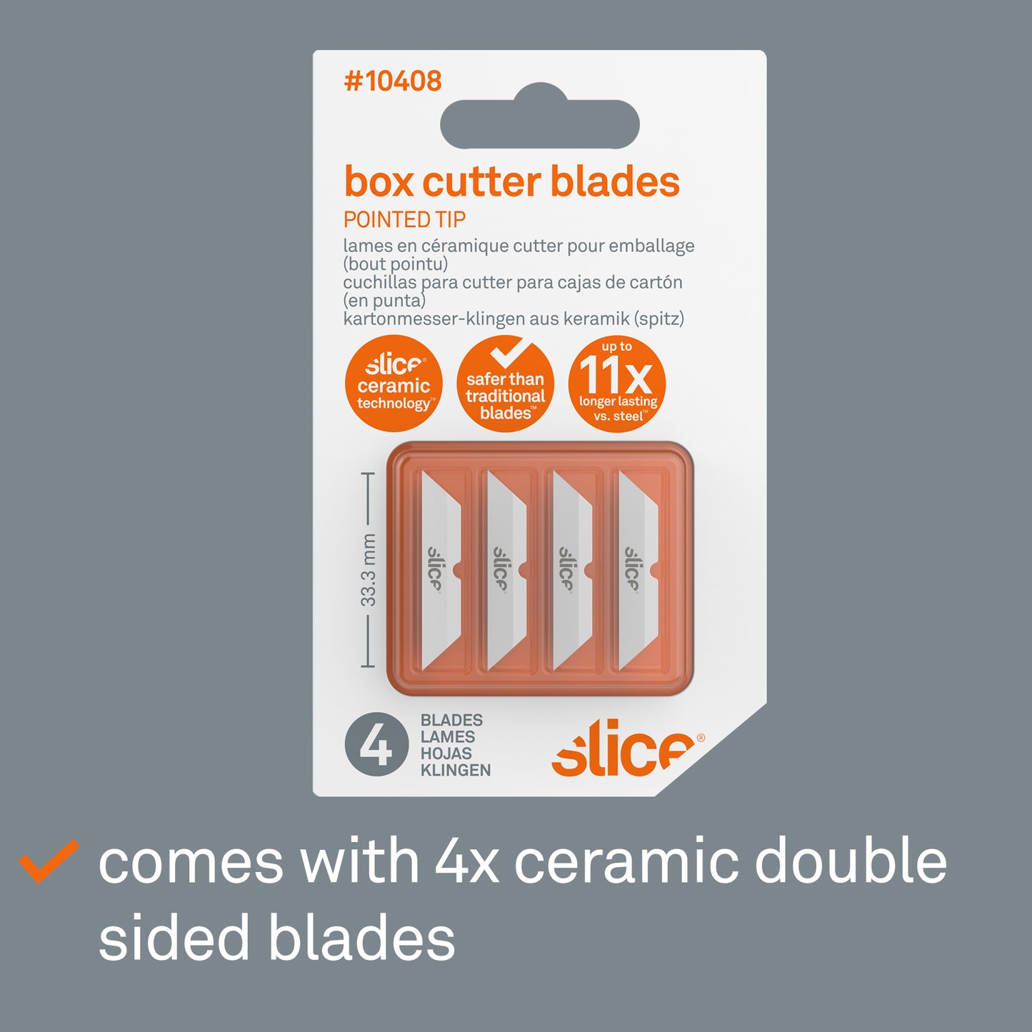 Slice Box Cutter Blades (Pointed Tip)