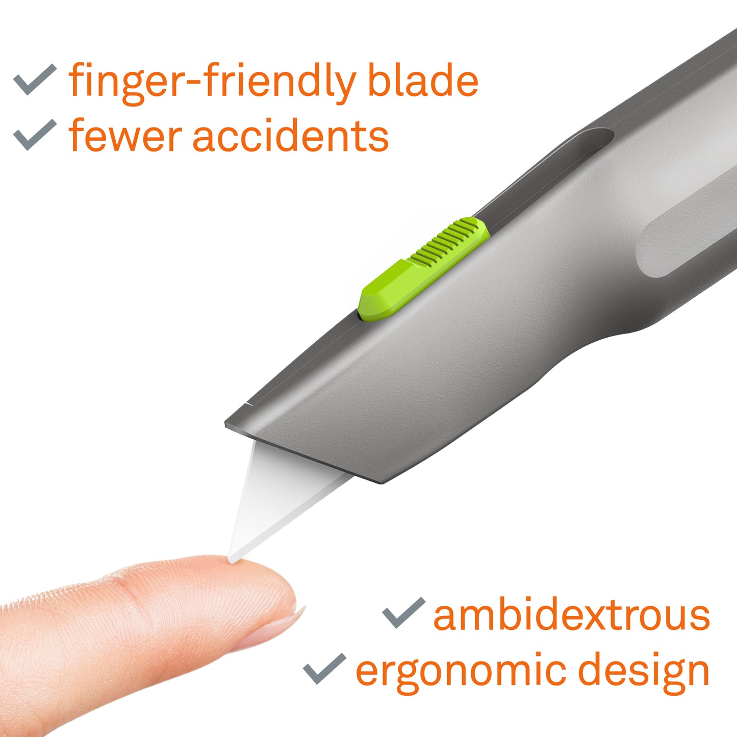 Slice Auto-Retractable Metal-Handle Utility Knife