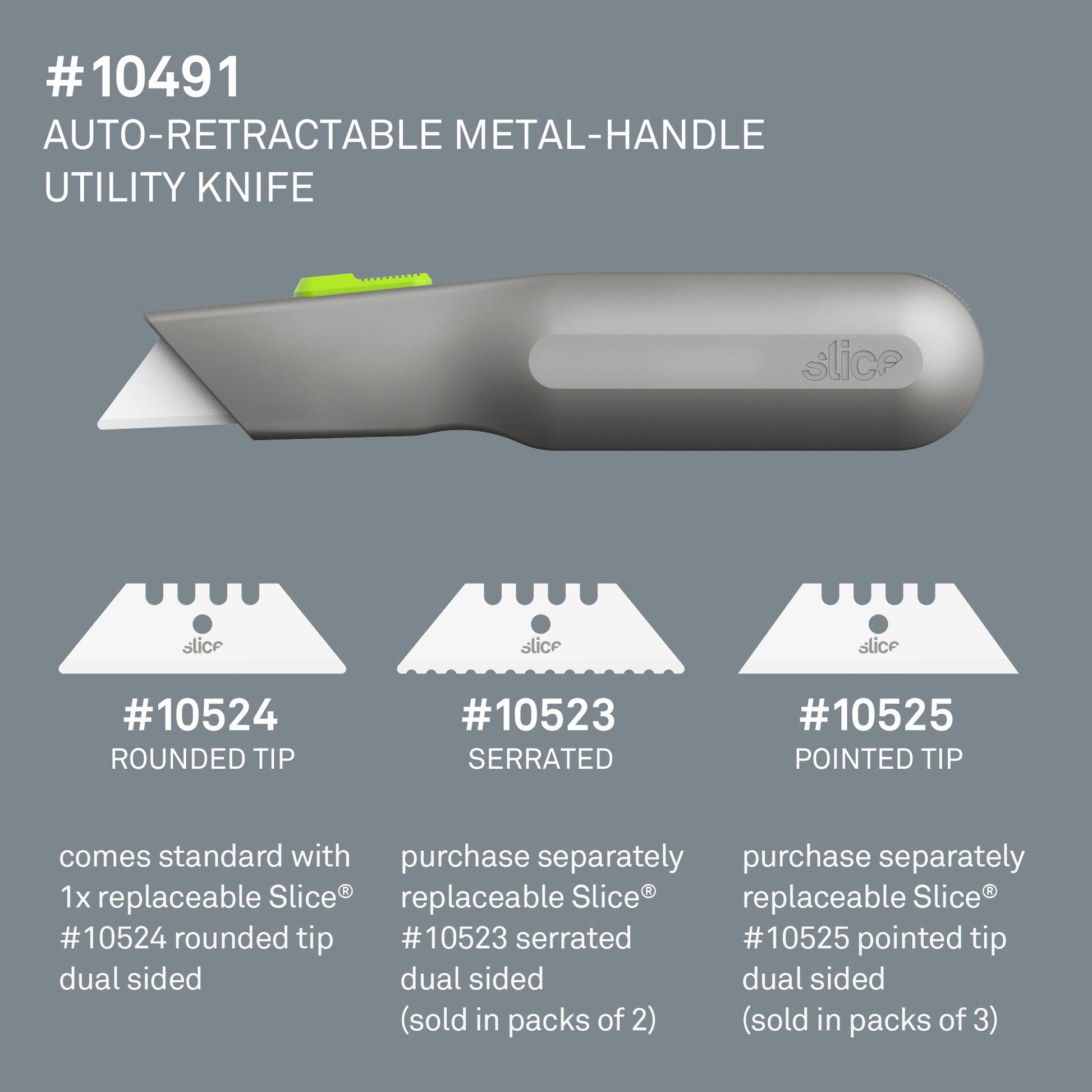 Retractable Slice Ceramic Blade ReAkta Safety Knife 