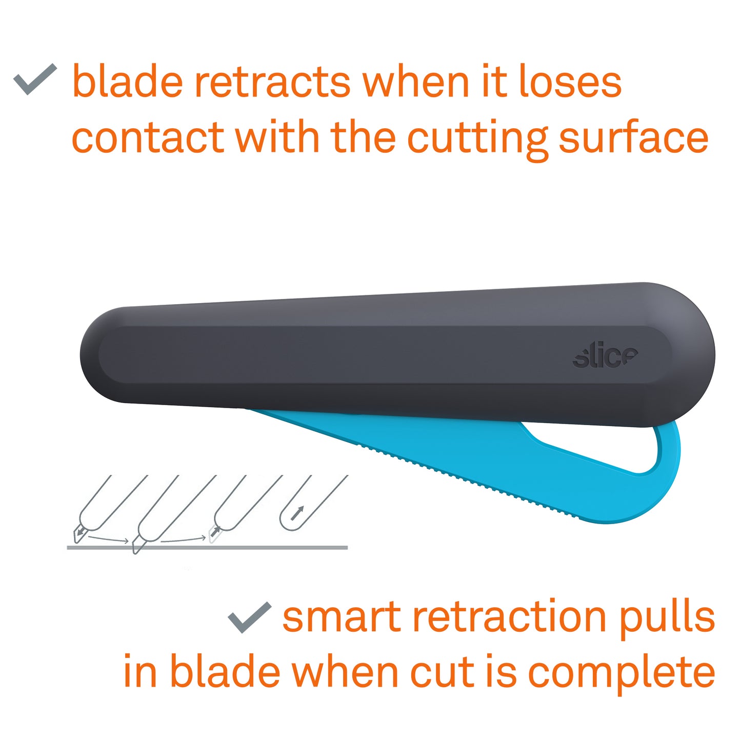 Slice Smart-Retracting Squeeze-Trigger Utility Knife