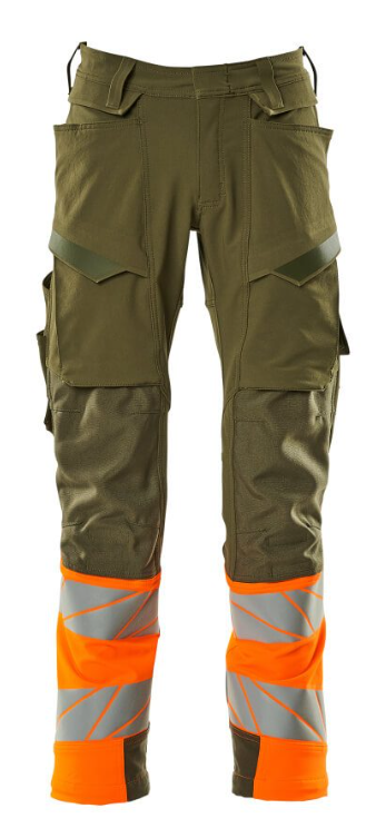 Mascot® Accelerate Safe Trousers With Kneepad Pockets - Hi Vis Orange