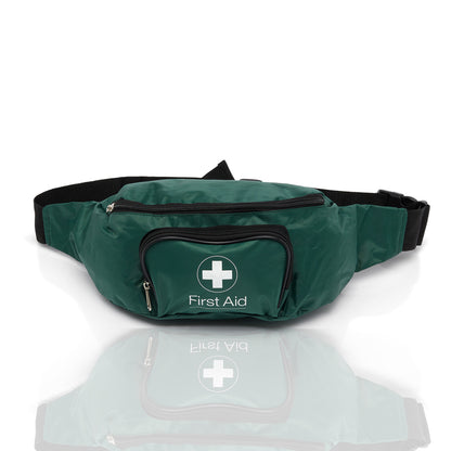 Blue Dot BS 8599-1 (2019) Travel and Motoring First Aid Kit in Green Bum Bag