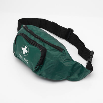 Blue Dot BS 8599-1 (2019) Travel and Motoring First Aid Kit in Green Bum Bag