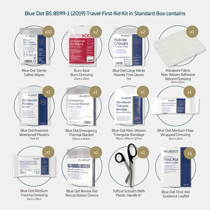 Blue Dot BS 8599-1 (2019) Travel Kit in Green Box