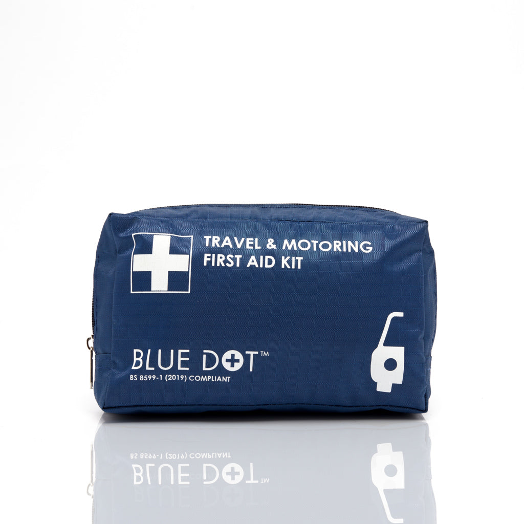 Blue Dot BS 8599-1 (2019) Travel and Motoring First Aid Kit in Blue Bag