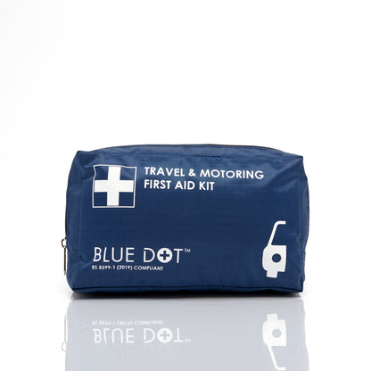 Blue Dot BS 8599-1 (2019) Travel and Motoring First Aid Kit in Blue Bag