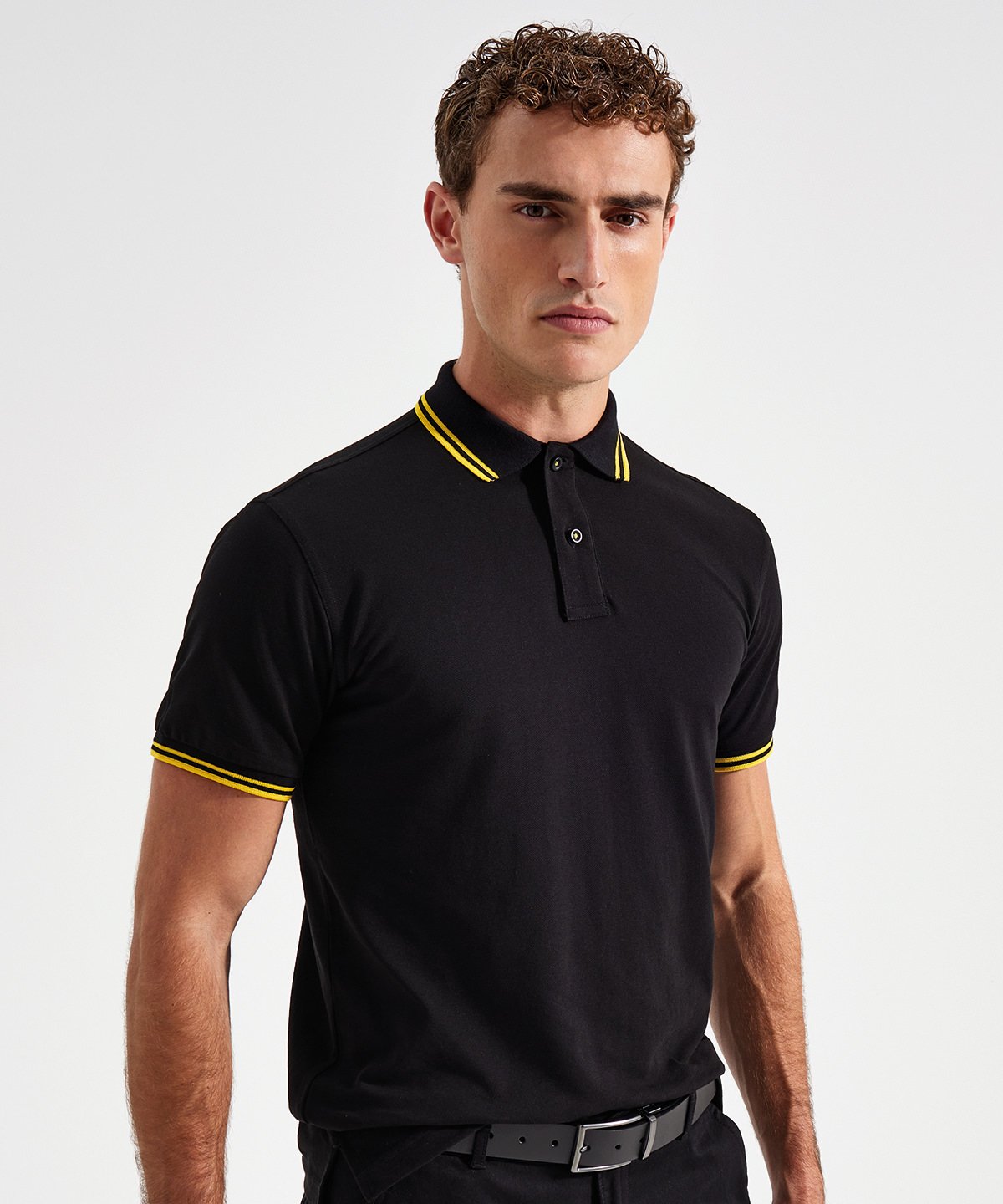 Mens Classic Fit Tipped Polo