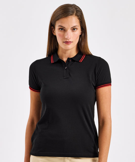 Womens Classic Fit Tipped Polo
