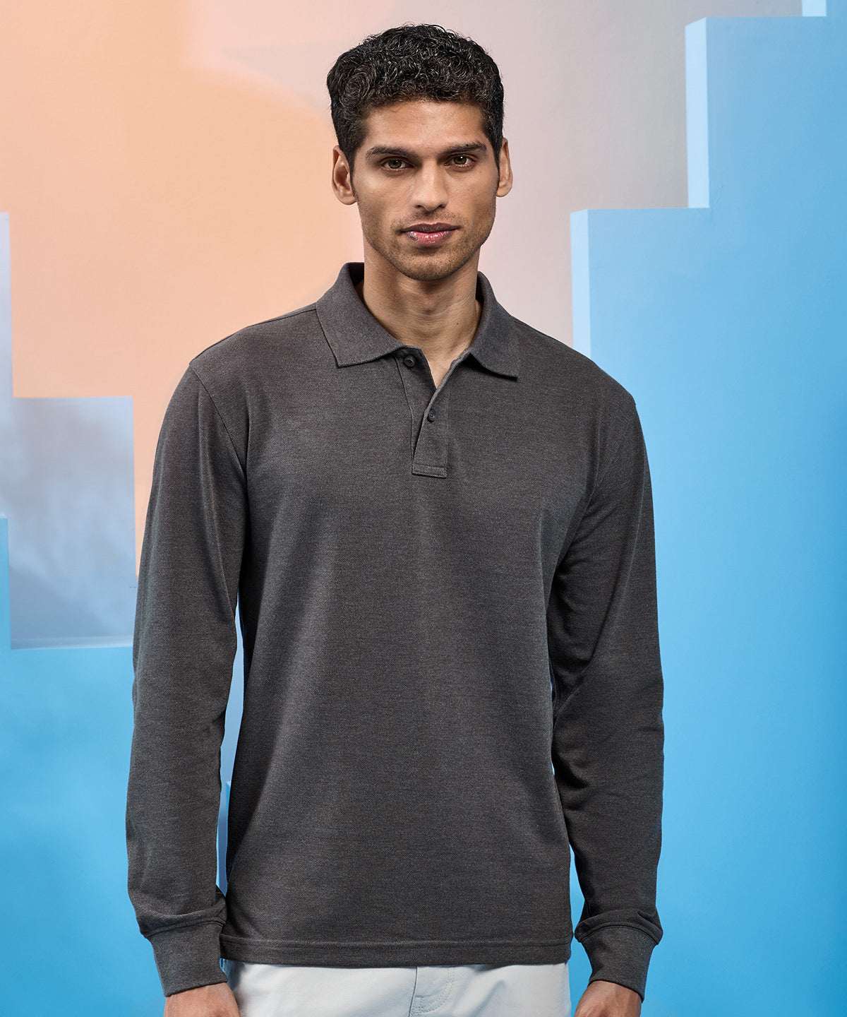 Mens Classic Fit Long Sleeved Polo
