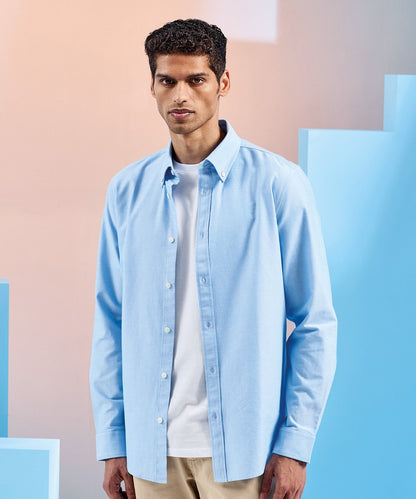Mens Cotton Long Sleeve Oxford Shirt