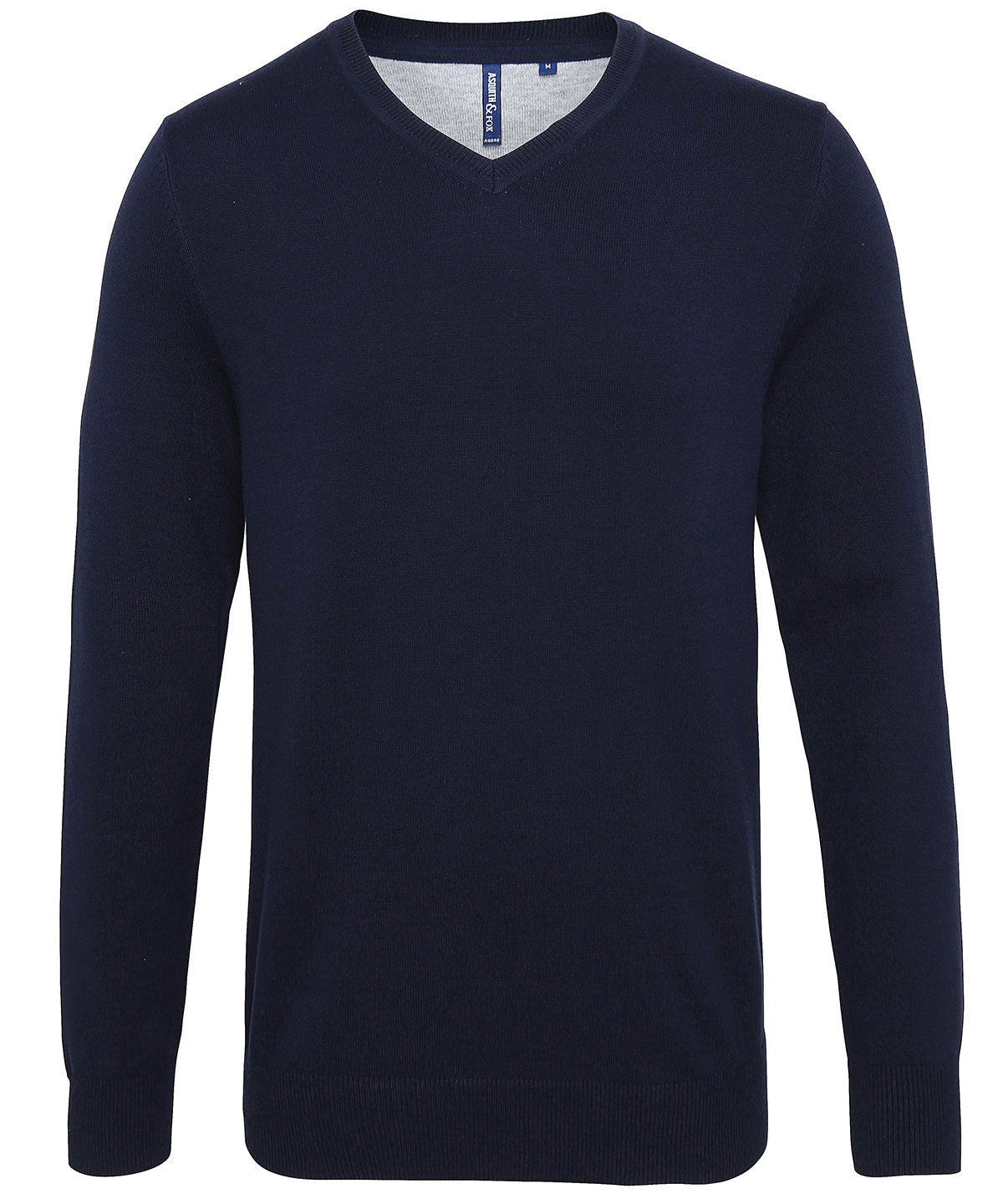 Mens Cotton Blend V-Neck Sweater