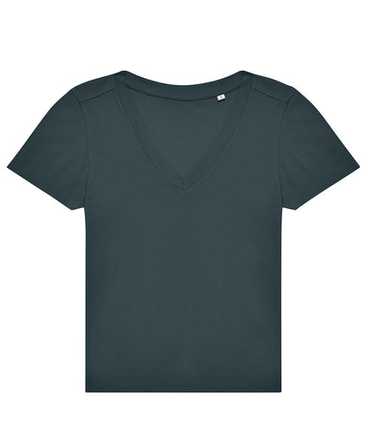 Womens Short Sleeved V-Neck Tee