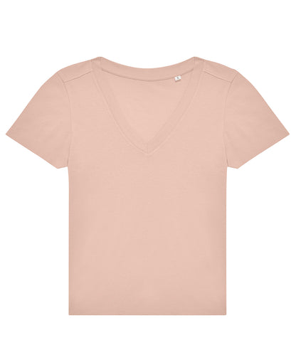 Womens Short Sleeved V-Neck Tee