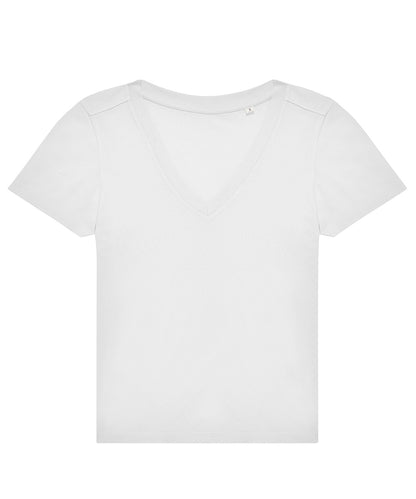 Womens Short Sleeved V-Neck Tee