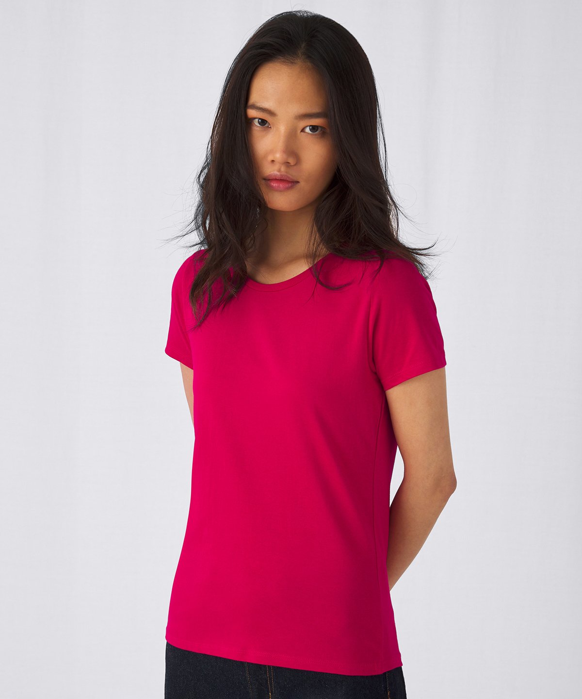 Womens Modern Basic Tubular Short Sleeved Tee
