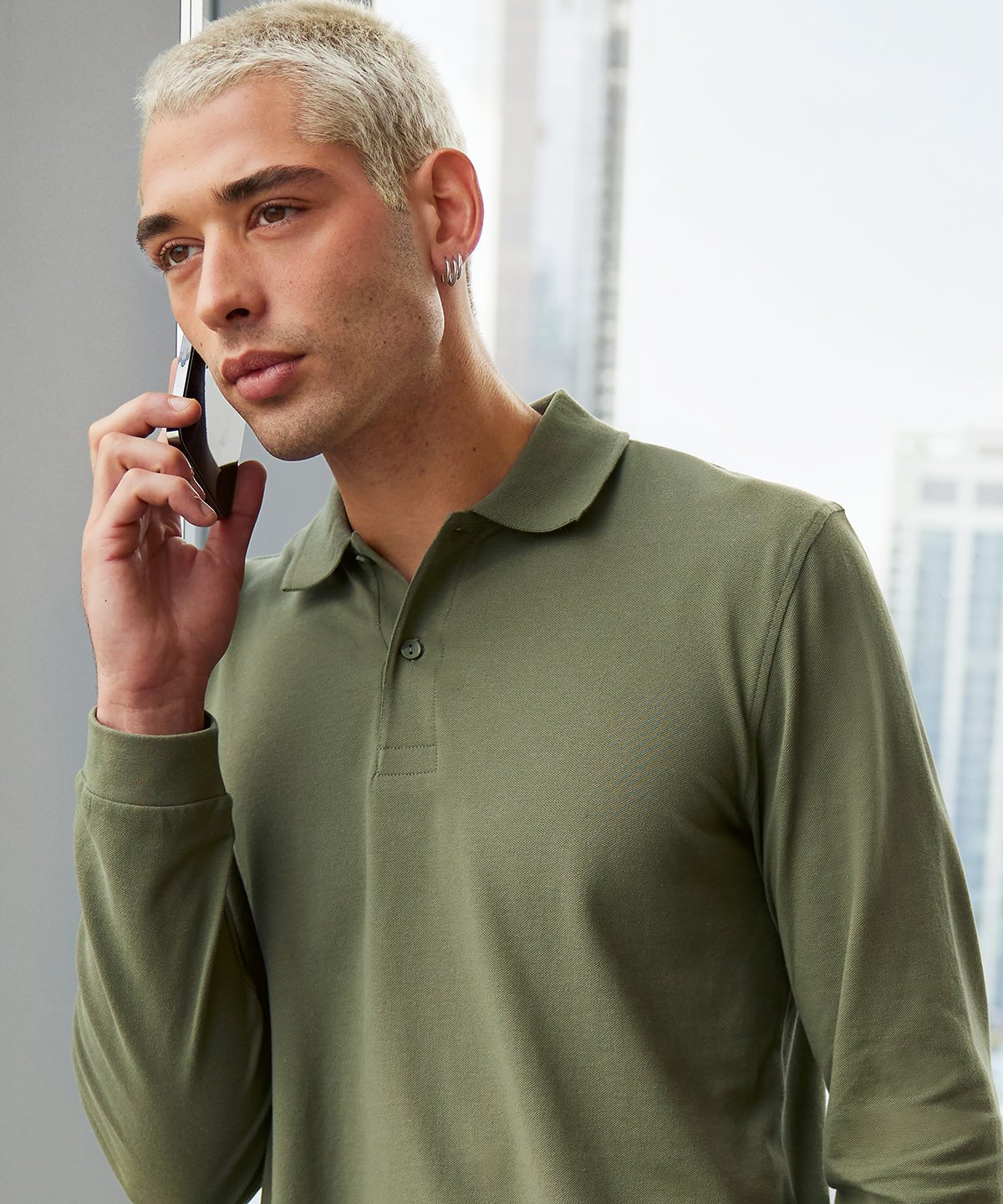Unisex Long Sleeved Polo