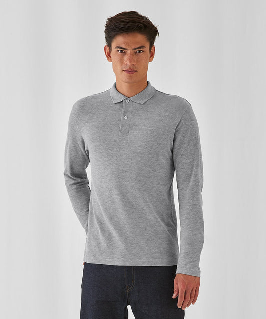 Mens Basic Long Sleeved Polo