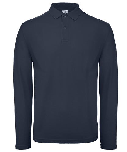 Mens Basic Long Sleeved Polo