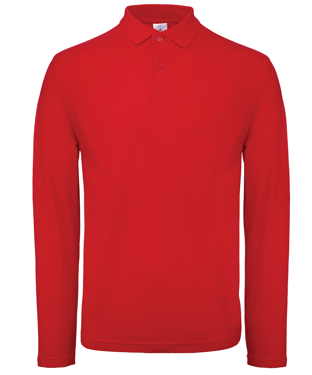 Mens Basic Long Sleeved Polo