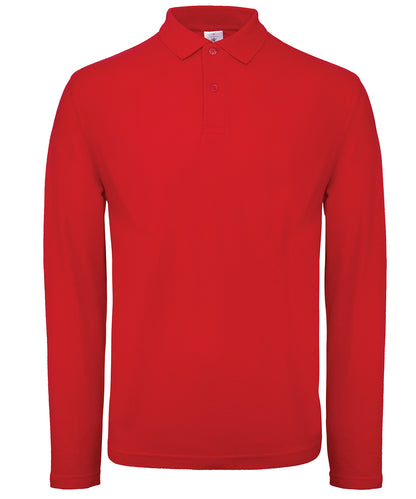 Mens Basic Long Sleeved Polo