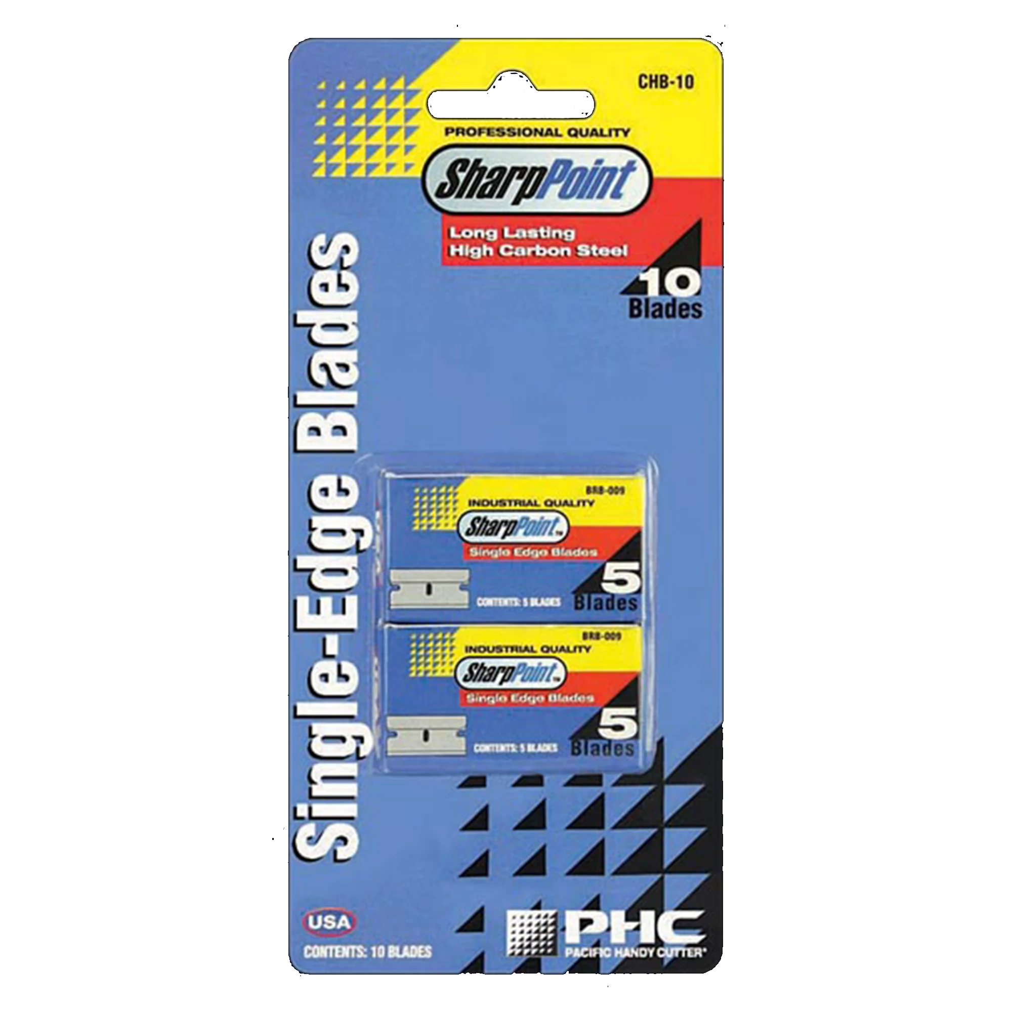 CHB-10 #9 Single Edge Razor Blade, Carded - Pack of 10 & DaltonSafety