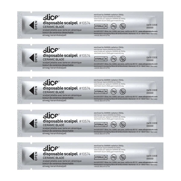 Scalpel (Disposable) WITH SLICE® CERAMIC BLADE | 5 PACK (no longer sterile)
