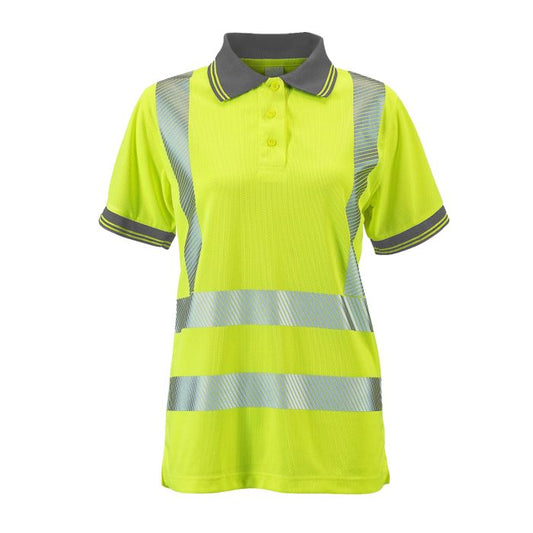 Supertouch Womens Hi-Vis Class 2 Savannah Bird Eye Polo