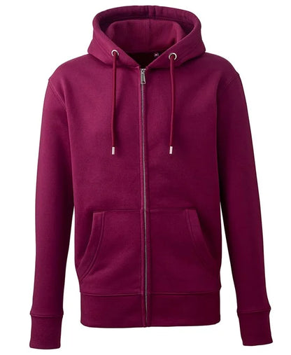 Men's Burgandy Anthem Full-Zip Hoodie - Dalton Safety