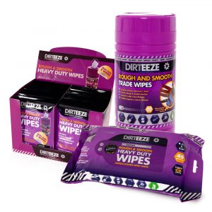 Rough & Smooth wipes Jumbo tub 80 micro-beaded cloths 22 x 20cm degreaser - DaltonSafety