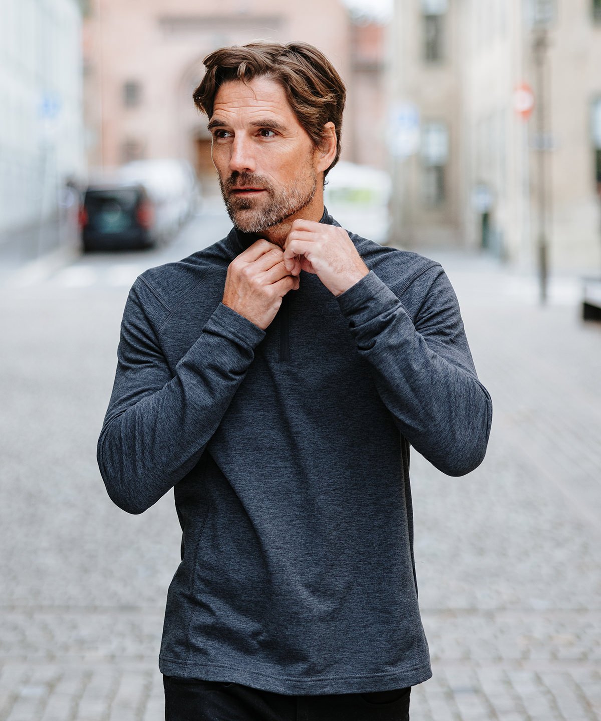 Mens Treeline Quarter-Zip Fleece