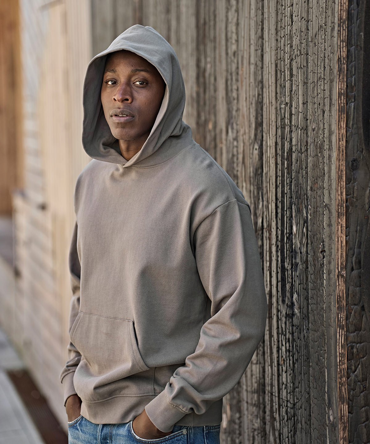 Mens Urban Heavy Loose-Fit Hooded Sweatshirt