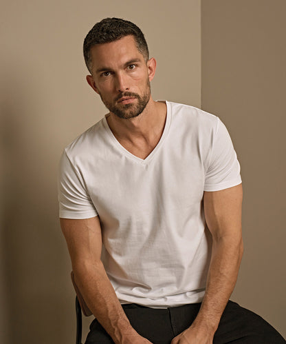 Mens Stretch V-Neck Tee