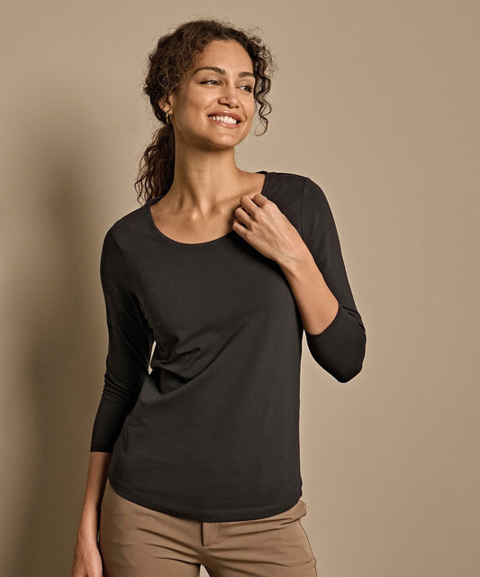 Womens Stretch 3/4-Sleeve Tee