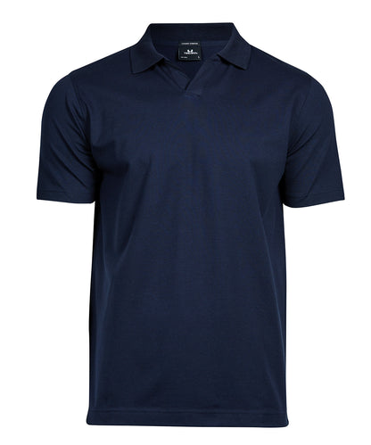 Mens Luxury Stretch V-Neck Polo