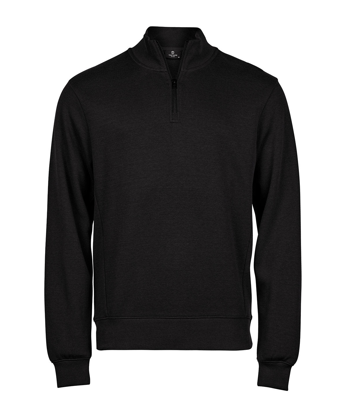Mens Ribbed Interlock Half-Zip