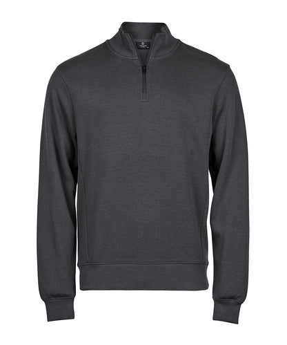 Mens Ribbed Interlock Half-Zip
