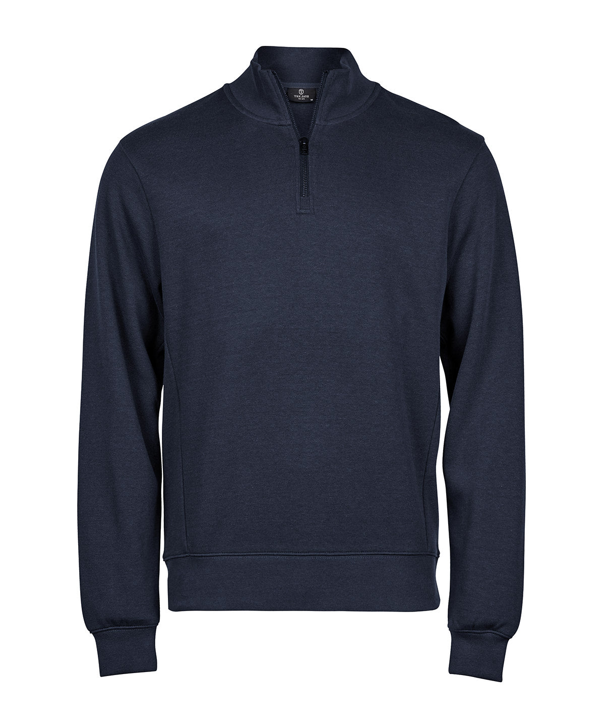Mens Ribbed Interlock Half-Zip