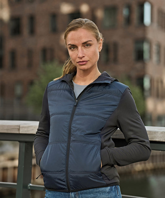 Womens Hybrid-Stretch Hooded Jacket