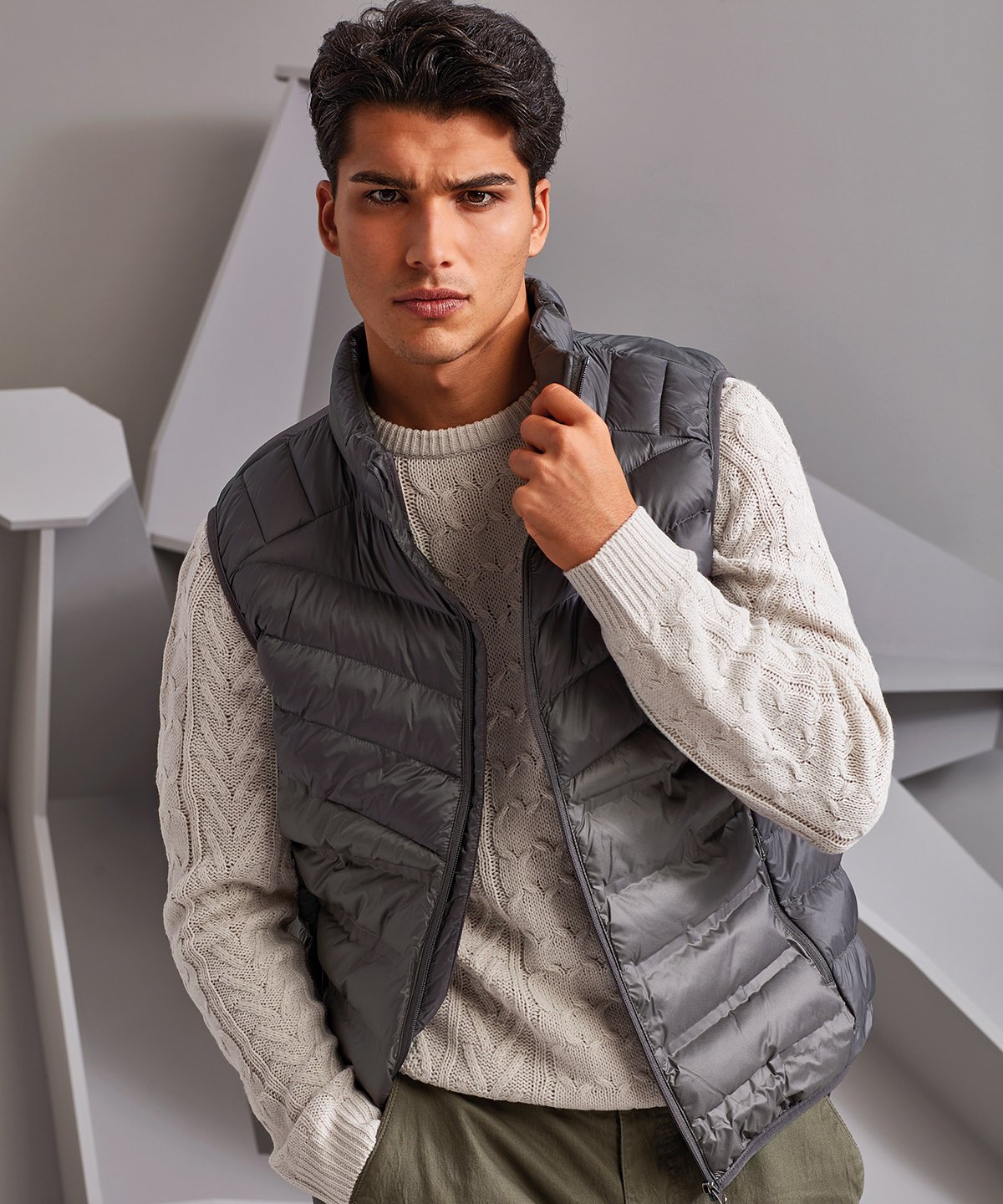 Mens Mantel Gilet