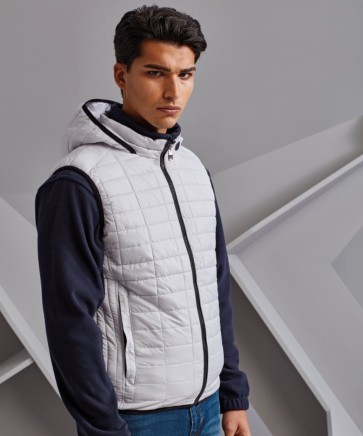 Mens Honeycomb Hooded Gilet