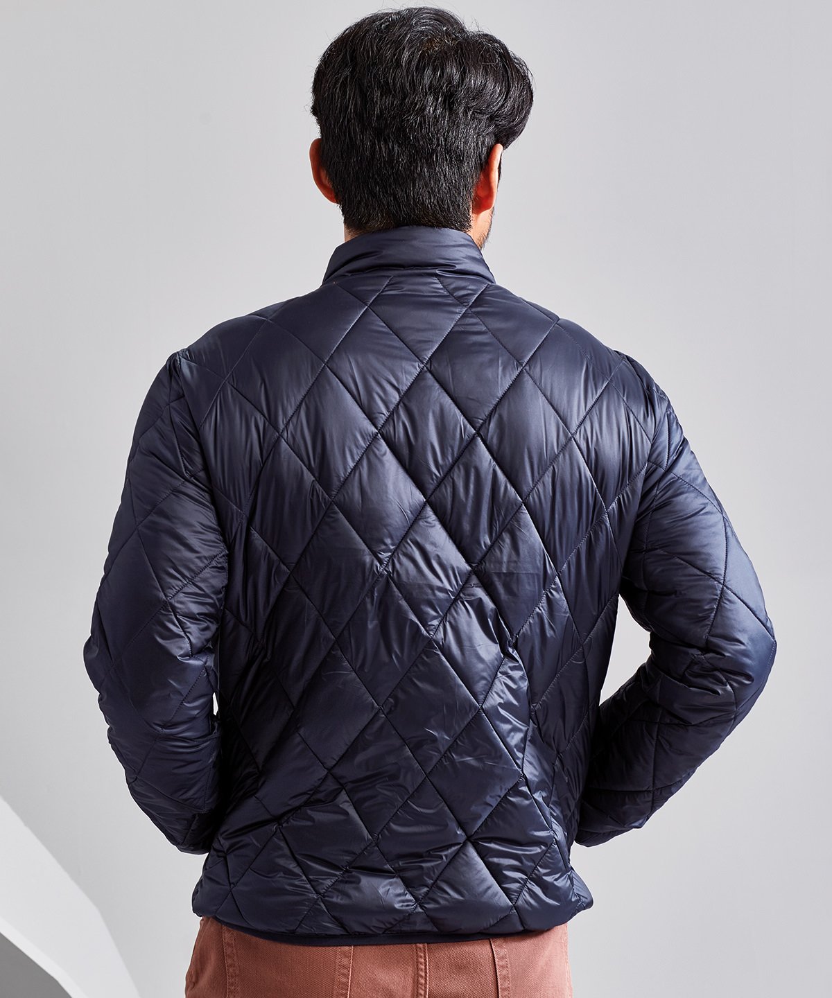 Mens Diamond Quilted Jacket