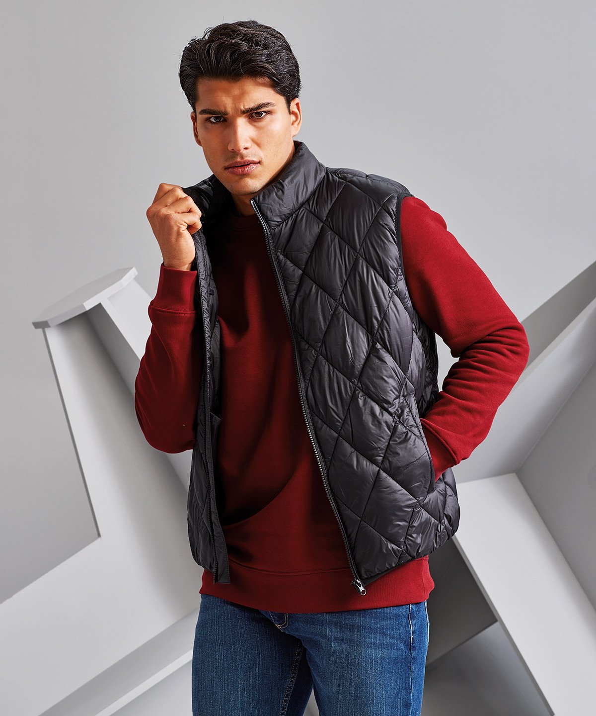 Mens Diamond Quilted Gilet
