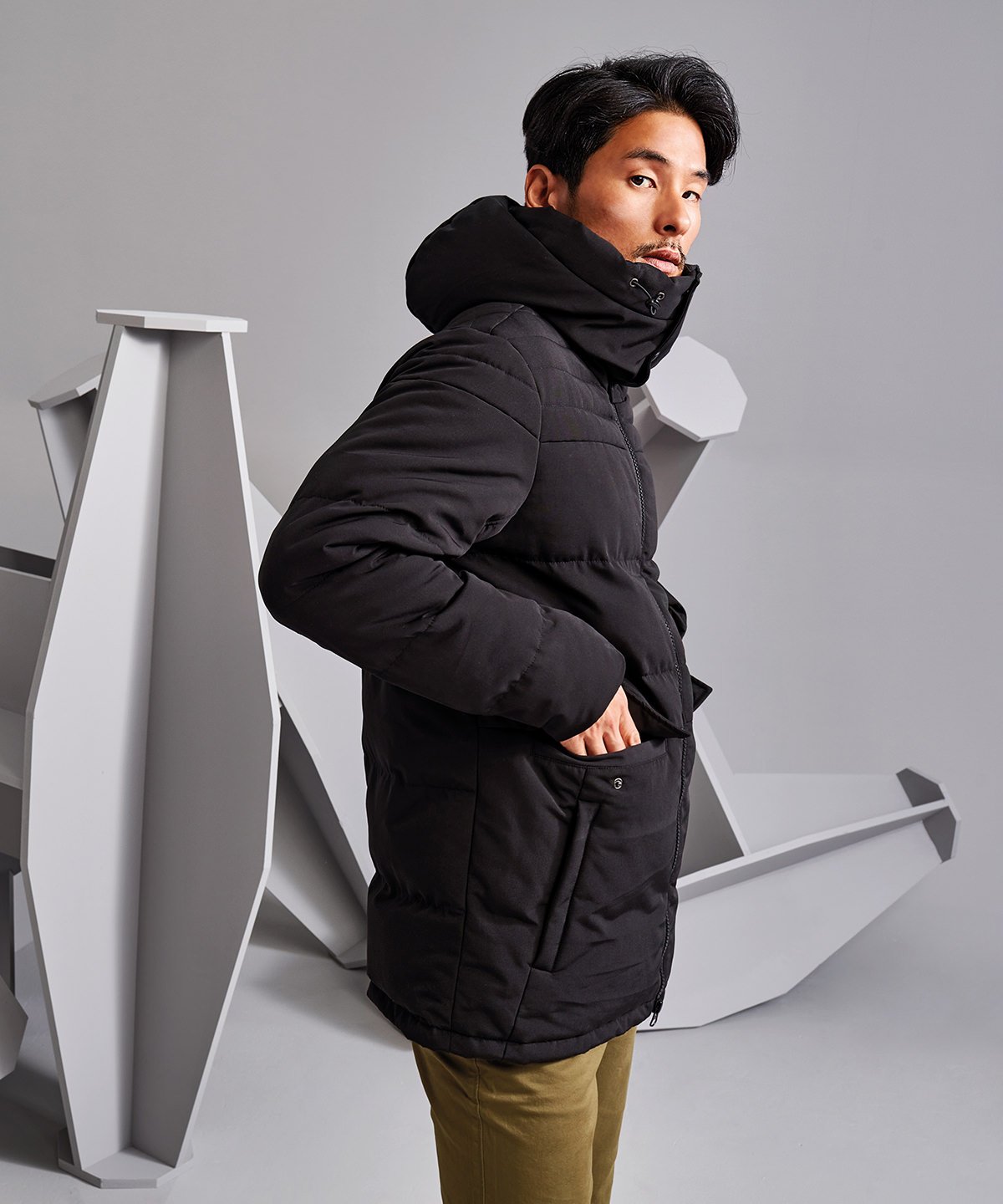 Mens Longline Padded Jacket